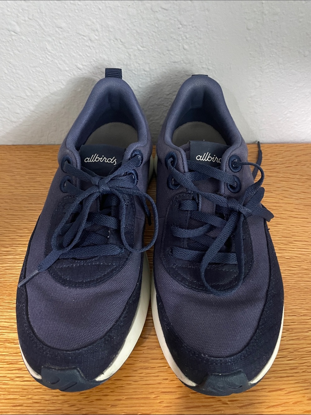allbirds Women's Navy Blue Lace-Up Sneakers